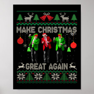 Poster Rendre Noël super à nouveau Sweaters moches drôle 