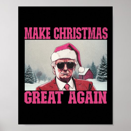 Poster Rendre Noël super encore amusant Père Noël Trump (Devant)