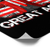 Poster Rendre Noël super Père Noël amusant Trump Noël (Coin)