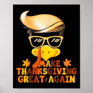 Poster Rendre Thanksgiving grand à nouveau Trump Turquie 