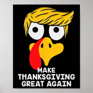 Poster Rendre Thanksgiving grand à nouveau Trump Turquie 