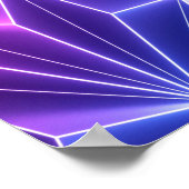 Poster rendu 3d, arrière - plan géométrique néon rose, po (Coin)