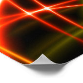 Poster Rendu 3D Lumière Golden Stage (Coin)