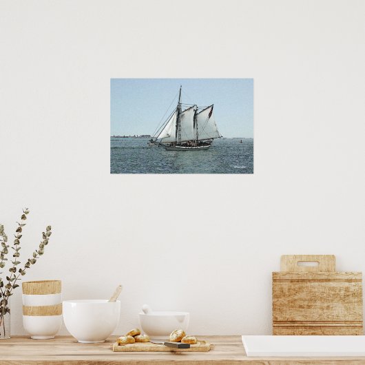 Poster Rendu de clipper Liberty (Cuisine)