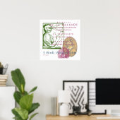 Poster René Descartes (Bureau à domicile)