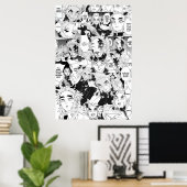 Poster Rengoku Aniki Collage Démon Slayer (Bureau à domicile)