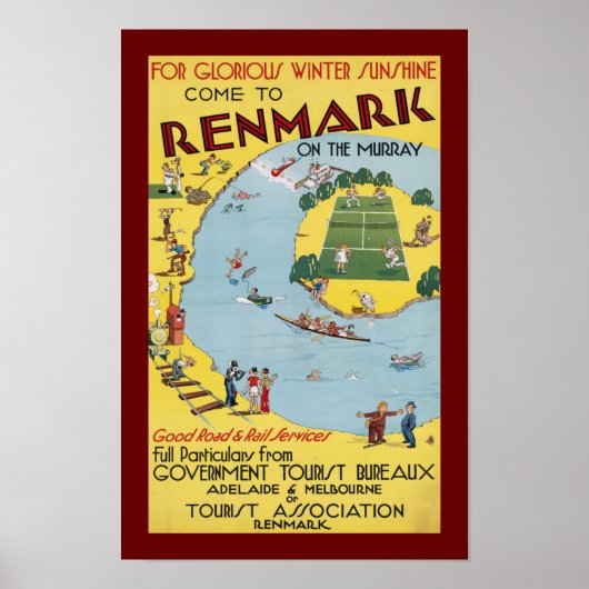 Poster Renmark sur le Murray (Devant)