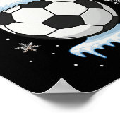 Poster Renne de football de Noël  (Coin)