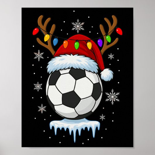 Poster Renne de football de Noël  (Devant)