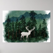 Poster Rennes de Noël Joyeuses traditionnelles dans la fo (Devant)