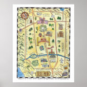 Poster Reno Map (Devant)