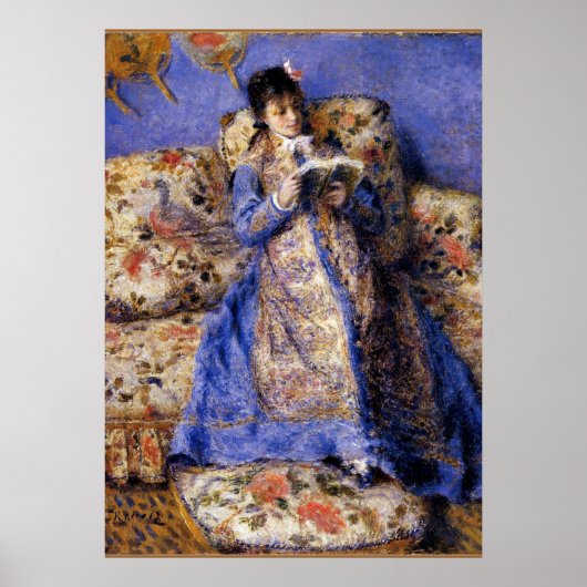 Poster Renoir - Camille Monet Lecture (Devant)