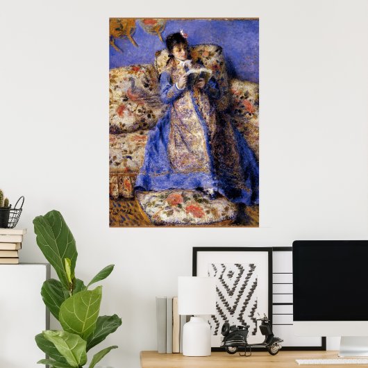 Poster Renoir - Camille Monet Lecture (Bureau à domicile)