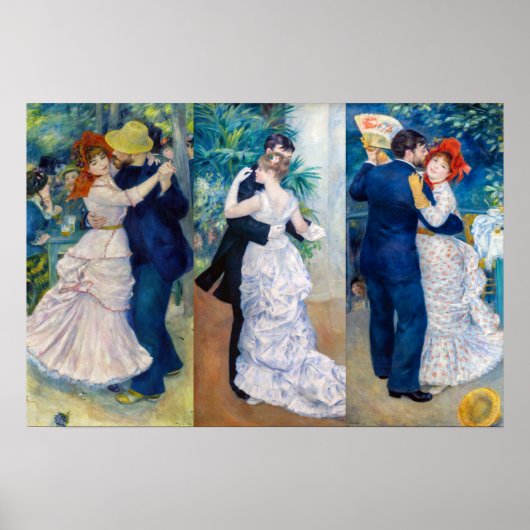 Poster Renoir - Dance serie : Bougival, Ville & Pays (Devant)