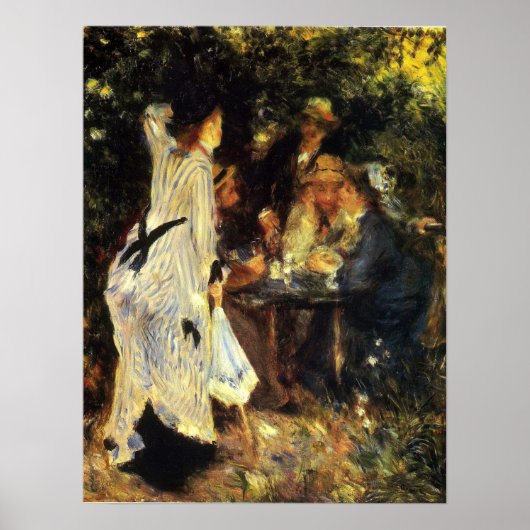 Poster Renoir - Dans le jardin 1876 (Devant)