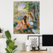 Poster Renoir, dans le pré (Bureau à domicile)