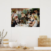 Poster Renoir : Déjeuner de la fête nautique (Cuisine)