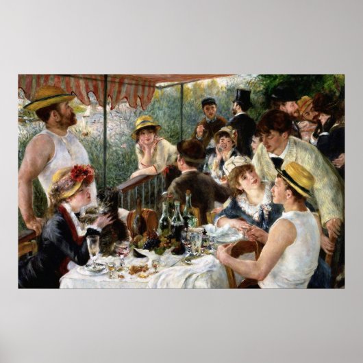 Poster Renoir : Déjeuner de la fête nautique (Devant)