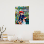 Poster Renoir Deux Soeurs Peinture Beaux-Art Restaurée (Cuisine)