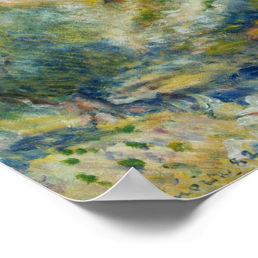 Poster Renoir - Drapeaux Rocheux À L'Estaque (Coin)