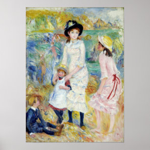 Poster Renoir - Enfants en bord de mer, Guernesey