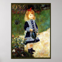 Renoir - Fille avec une canne d'arrosage