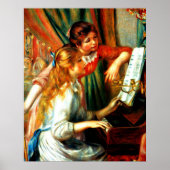 Poster Renoir - Filles au piano (Devant)