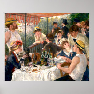 Poster Renoir French Luncheon Booking Party