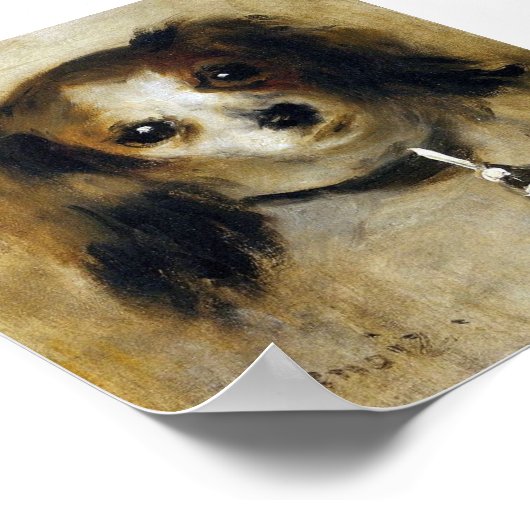 Poster Renoir Head of A Dog Circa 1870 (Coin)