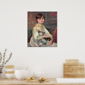 Poster Renoir Imprimer : Mlle. Julie Manet avec ch (Cuisine)