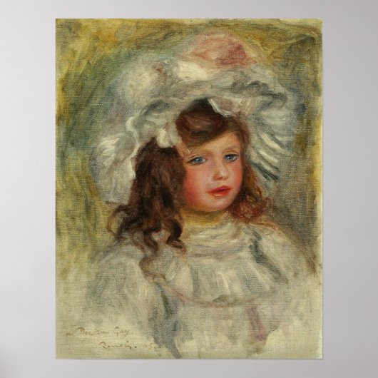 Poster Renoir - Jeune Fille Dans Un Casquette 1905 (Devant)