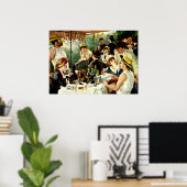Poster Renoir : Le déjeuner de la fête nautique (Bureau à domicile)