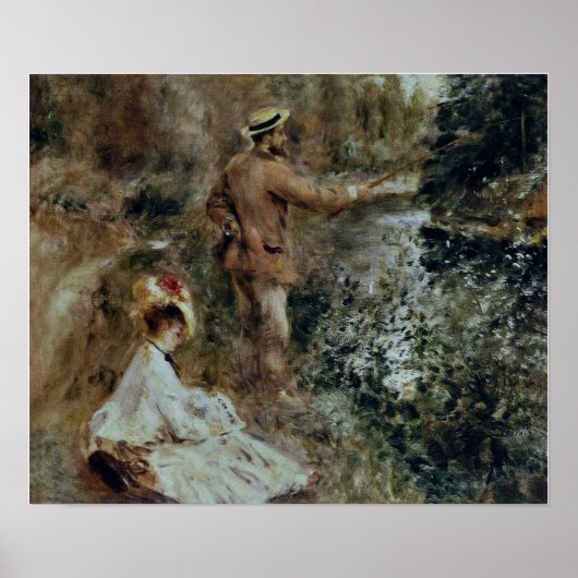 Poster Renoir - Le pêcheur 1874 (Devant)