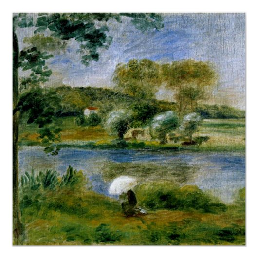 Poster Renoir - Les rives de la rivière (Devant)