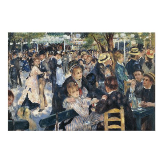 Poster Renoir Moulin Danse Galette Party (Devant)