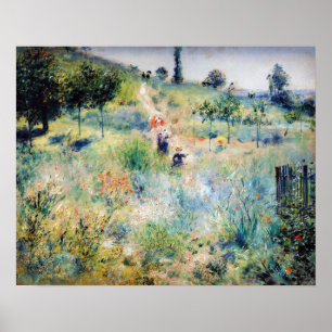 Poster Renoir - Path Leading through Tall Grass