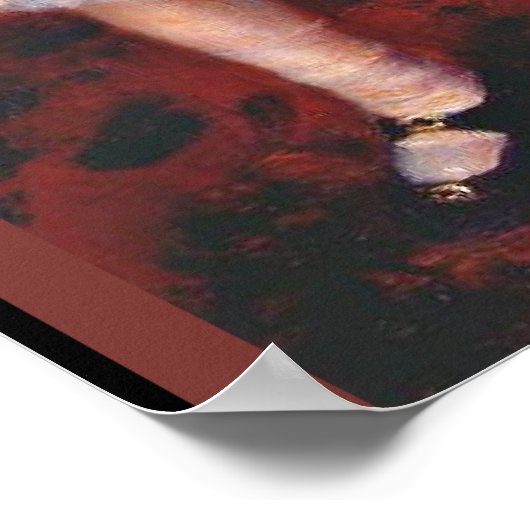 Poster Renoir - Rose et bleu, peinture célèbre, (Coin)