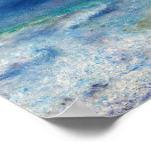Poster Renoir Seascape. Impressionnisme nautique bleu. Me (Coin)