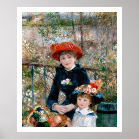 Poster Renoir - Sur la terrasse (Devant)