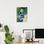 Poster Renoir : Une Fille Avec Une Poubelle D'Eau (Bureau à domicile)