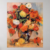 Poster Renoir - Vase de fleurs, 1884, (Devant)