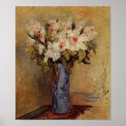Poster Renoir's A Vase of Lilacs and Rose (Devant)