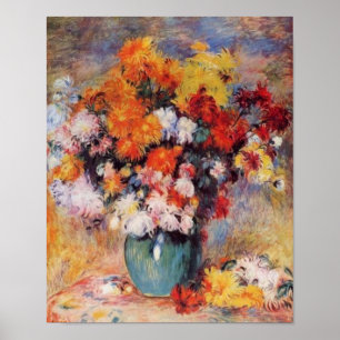Poster Renoir's A Vase of Tulips and Anemones