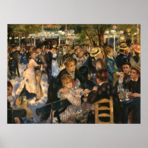 Poster Renoir's Bal dude la Galette (1876)