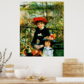Poster Renoir's "Les deux soeurs, sur la terrasse" (Cuisine)