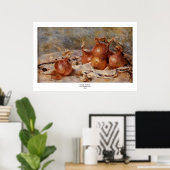 Poster Renoir's Still Life with Onions (1881) (Bureau à domicile)