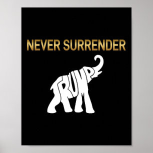Poster Renoncer à Trump Elephant