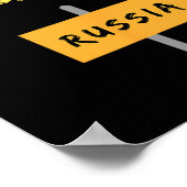 Poster Rentrez chez vous Poutine ! Soutien à l'Ukraine. (Coin)