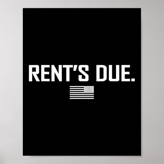 Poster Rent's due Work Bodybuilder Poids T S (Devant)