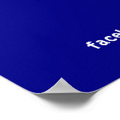 Poster Réouverture de l'entreprise bientôt bleu (Coin)